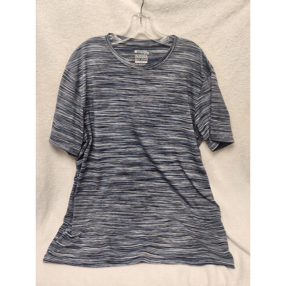 Mountain Warehouse T-Shirt Gray Endurance Striped Performance Wicking IsoCool XL